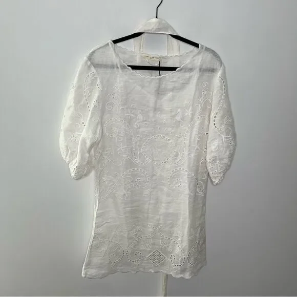Spell Lala Linen Shift Dress L
